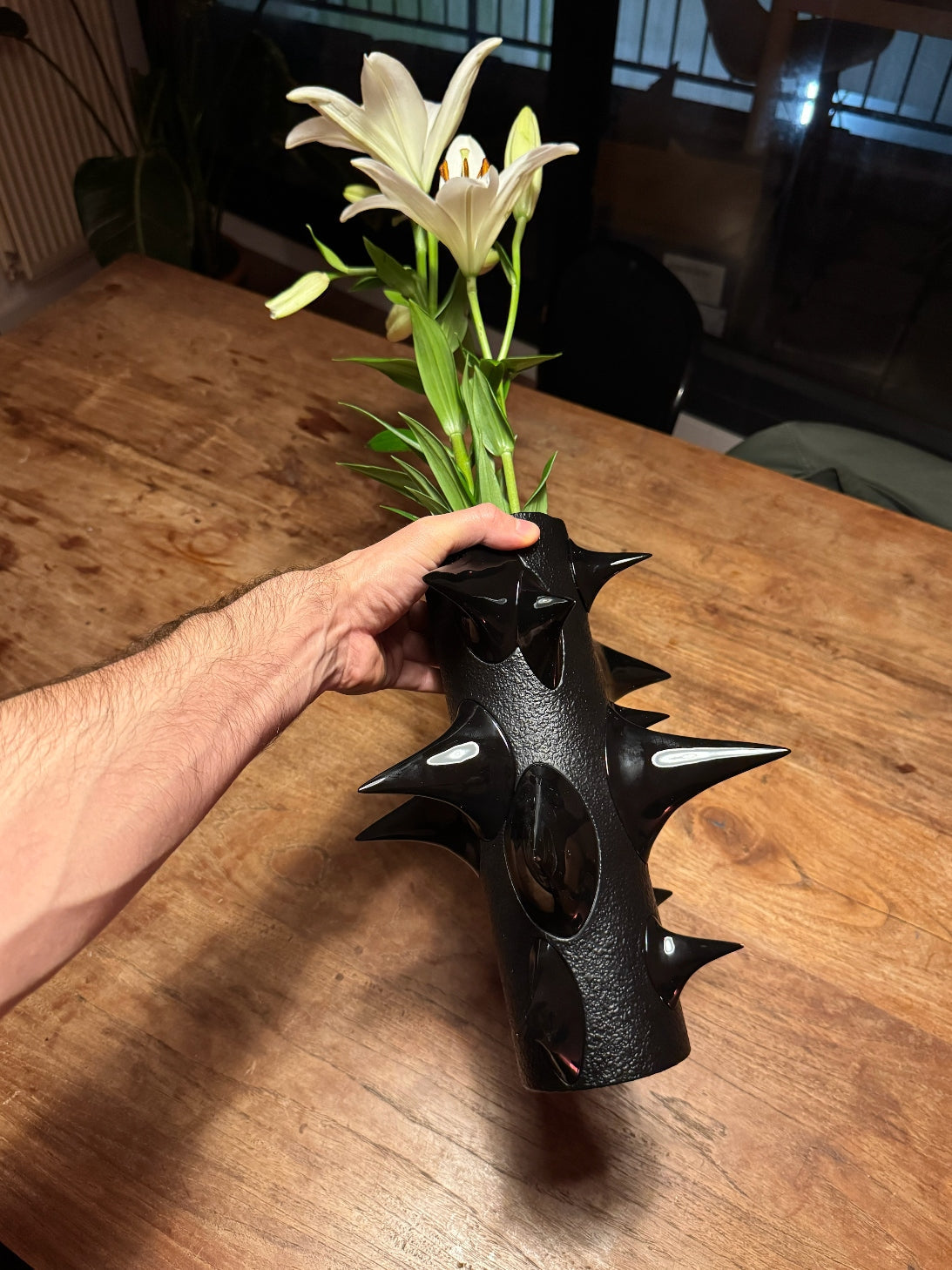 Stem Vase Black-Gast Studio-APOC STORE