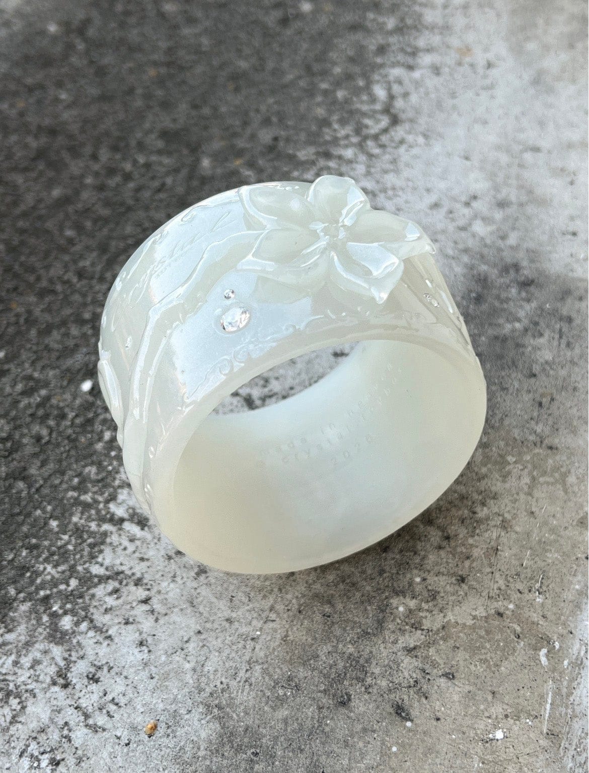 Flower Bangle - Milk Pearl-Crystal Toybox-APOC STORE