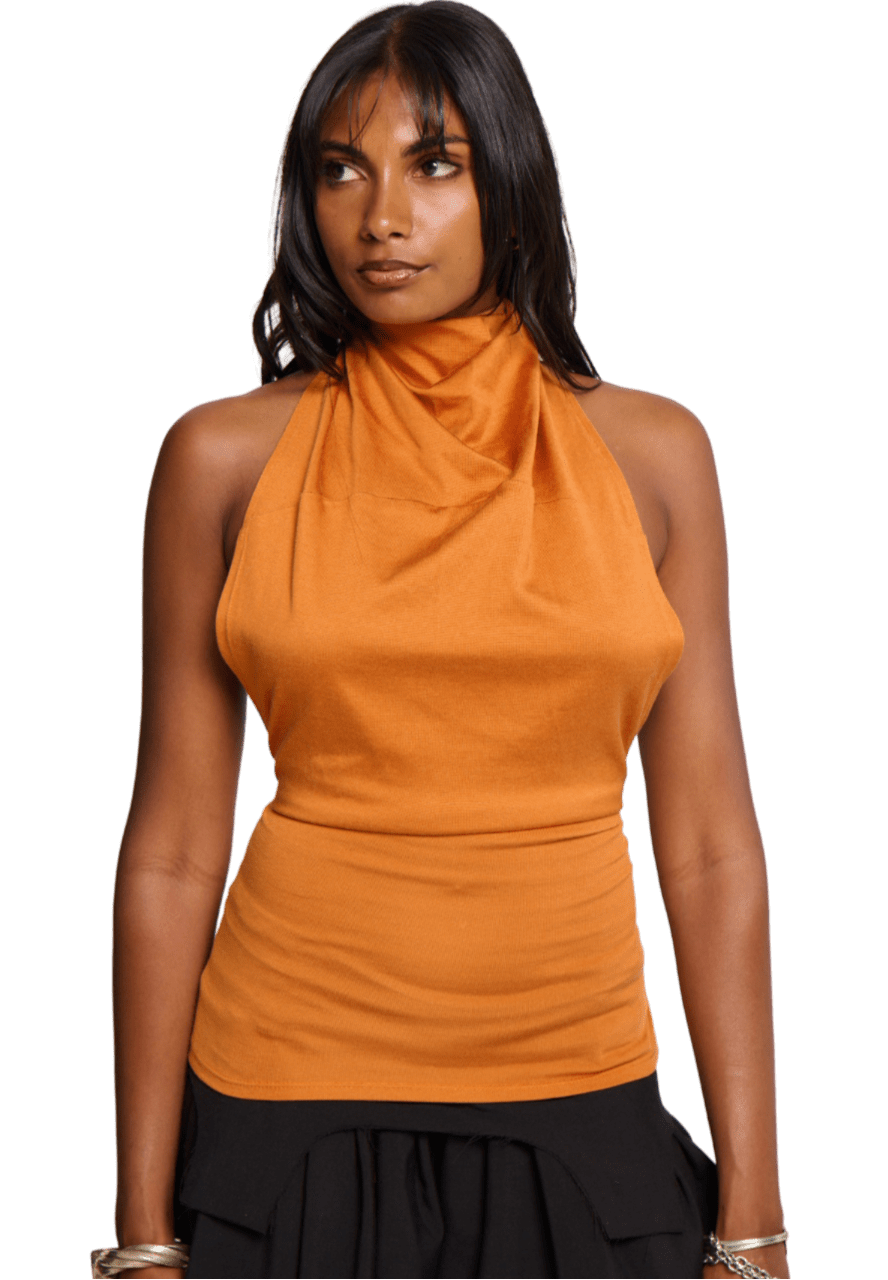 Halterneck - Orange-Karlaidlaw-APOC STORE