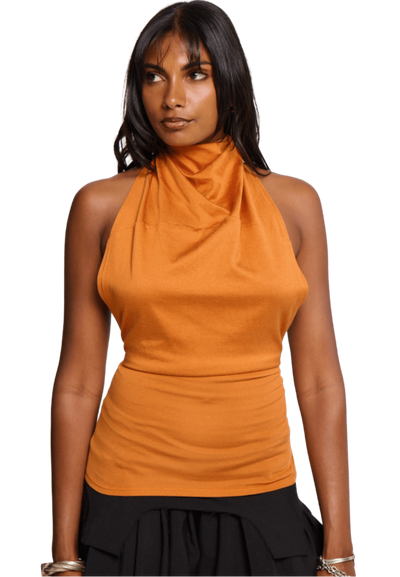 Halterneck - Orange-Karlaidlaw-APOC STORE