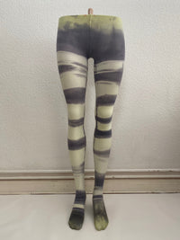 Border Gray tights-Stau Heidemarie-APOC STORE