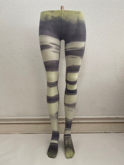 Border Gray tights-Stau Heidemarie-APOC STORE