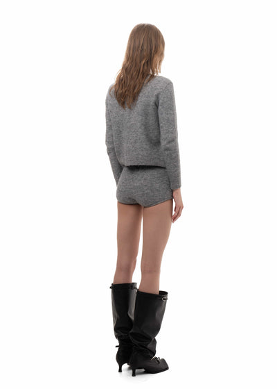 I LOVE YOU KNIT MICRO SHORTS-Urte Kat-APOC STORE