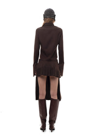 WOOL SHIRT IN BROWN-Urte Kat-APOC STORE