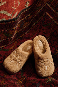 GO VACAY - Hedgehog Fluffy Slippers Brown-EMPTY BEHAVIOR-APOC STORE