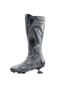 Boxing High Heel Boots Black-EMPTY BEHAVIOR-APOC STORE