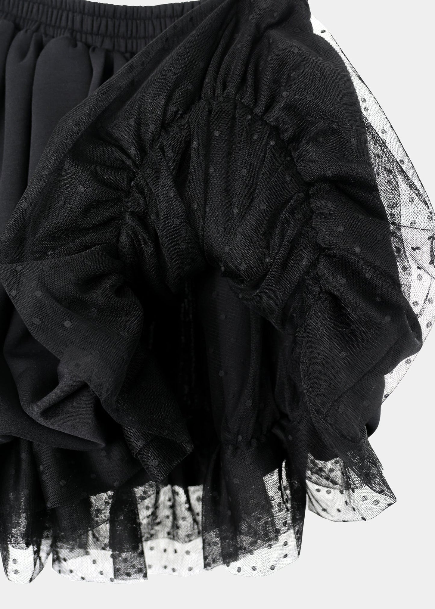 JERSEY BALLOON SHAH SKIRT BLACK-SAENGIN STUDIOS-APOC STORE