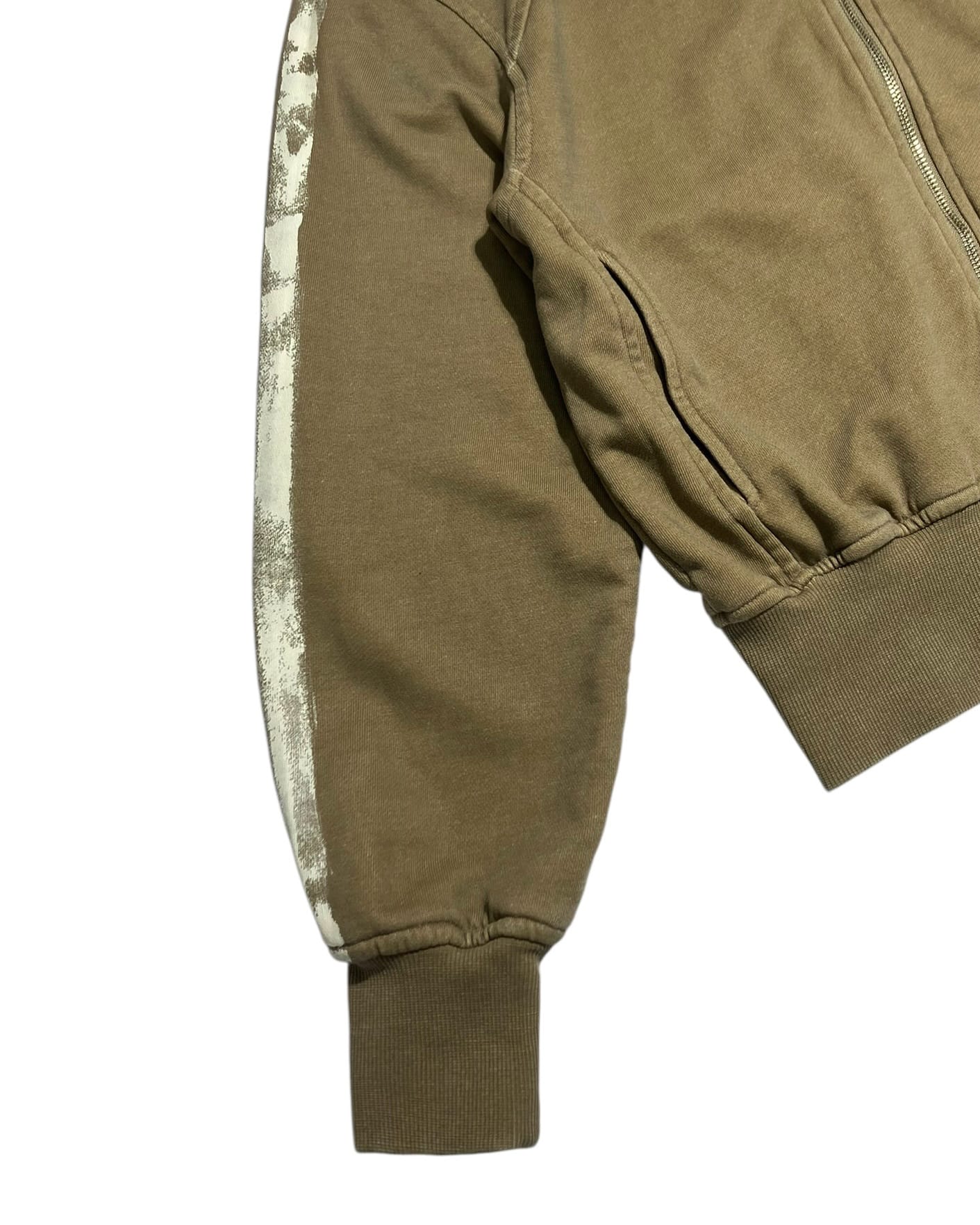 Painted Track Zip-up (Beige)-EGNARTS-APOC STORE