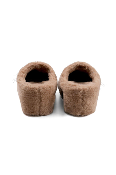 GO VACAY - Hedgehog Fluffy Slippers Brown-EMPTY BEHAVIOR-APOC STORE