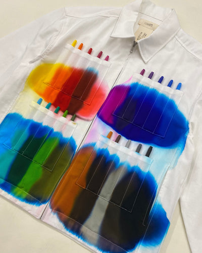 PEN JACKETS WHITE PRE-DYED-EGNARTS-APOC STORE