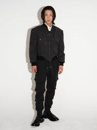 Debossed Bomber Black-Woojun Jang-APOC STORE