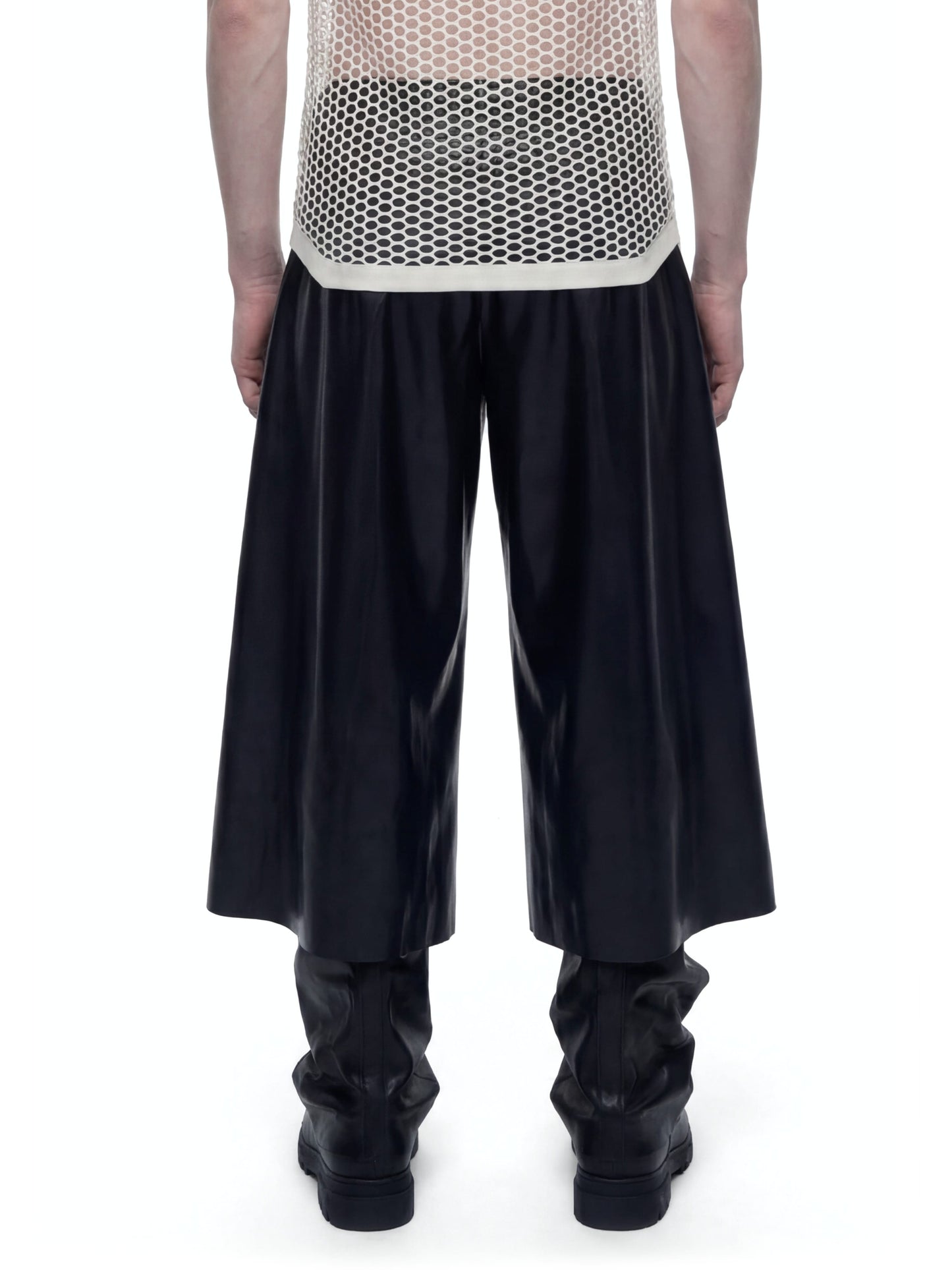 Latex Pleated Trousers-harri-APOC STORE