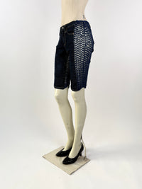 Mini Denim Cycling Shorts-Lou de Bètoly-APOC STORE