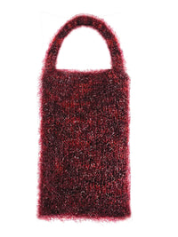 Mini fluffy handbag - Black-Raquel de Carvalho-APOC STORE