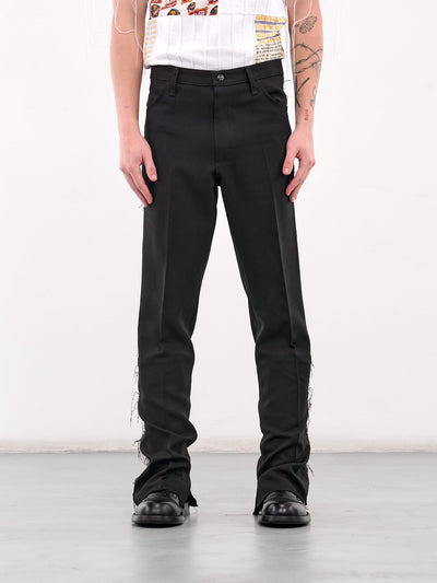 Black Deconstructed Trousers-Jetpack Hom(m)e-APOC STORE