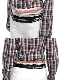 Pink Stud Belt-TRINITE Studio-APOC STORE