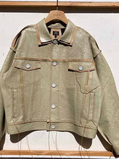 Aztec Clay/Tan Leather Jacket-Jetpack Hom(m)e-APOC STORE