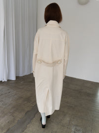 Cloudy Vintage Coat-mesh blanca-APOC STORE