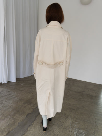 Cloudy Vintage Coat-mesh blanca-APOC STORE
