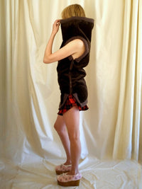 Velour Mini Dress-Polyhedron-APOC STORE