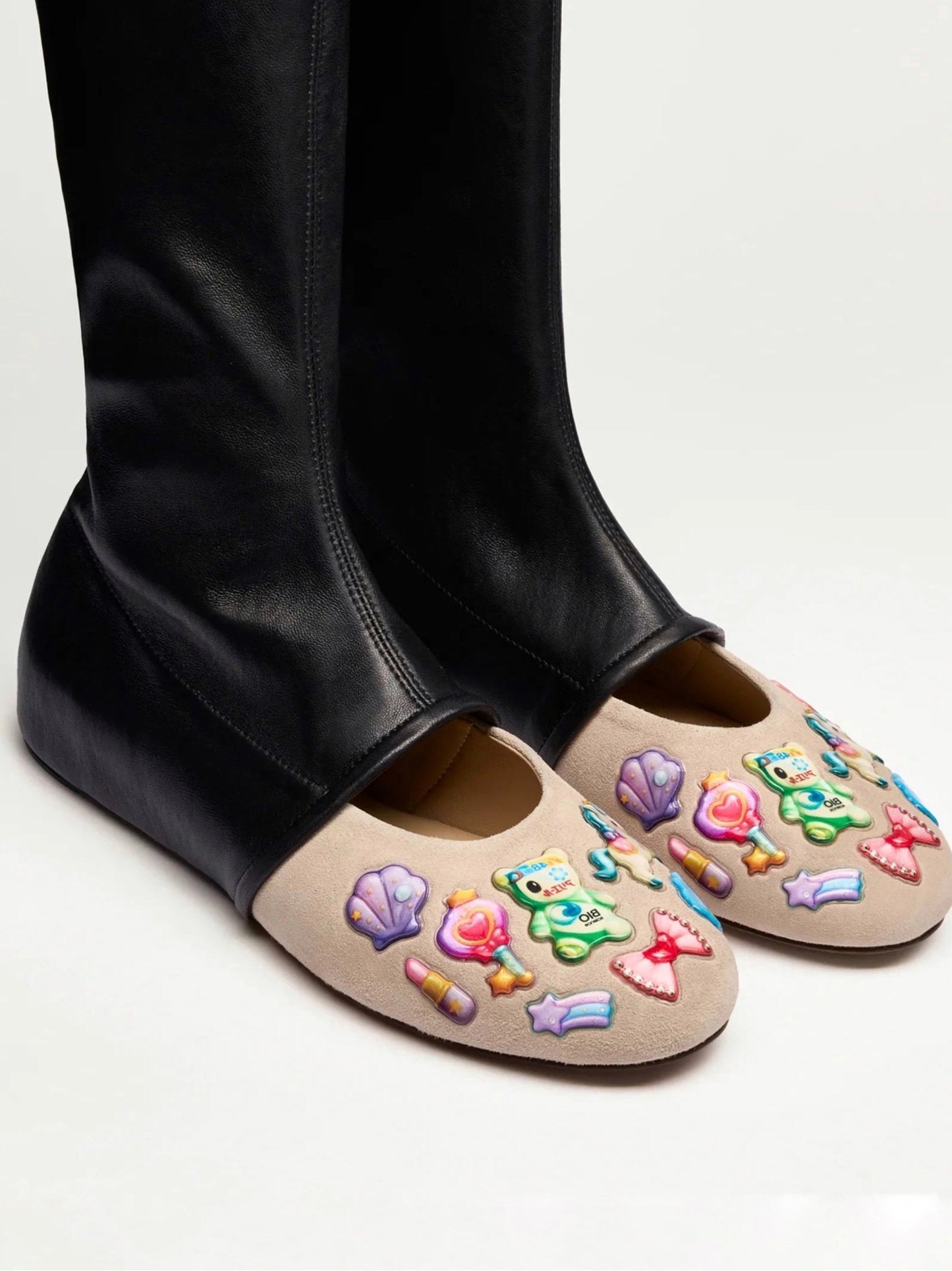 NYU BOOTS BEIGE BLACK-Invasive Modification-APOC STORE