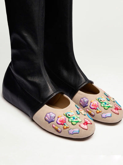 NYU BOOTS BEIGE BLACK-Invasive Modification-APOC STORE