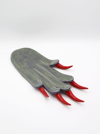Crackled Green Paw Incense Holder-Naomi Gilon-APOC STORE