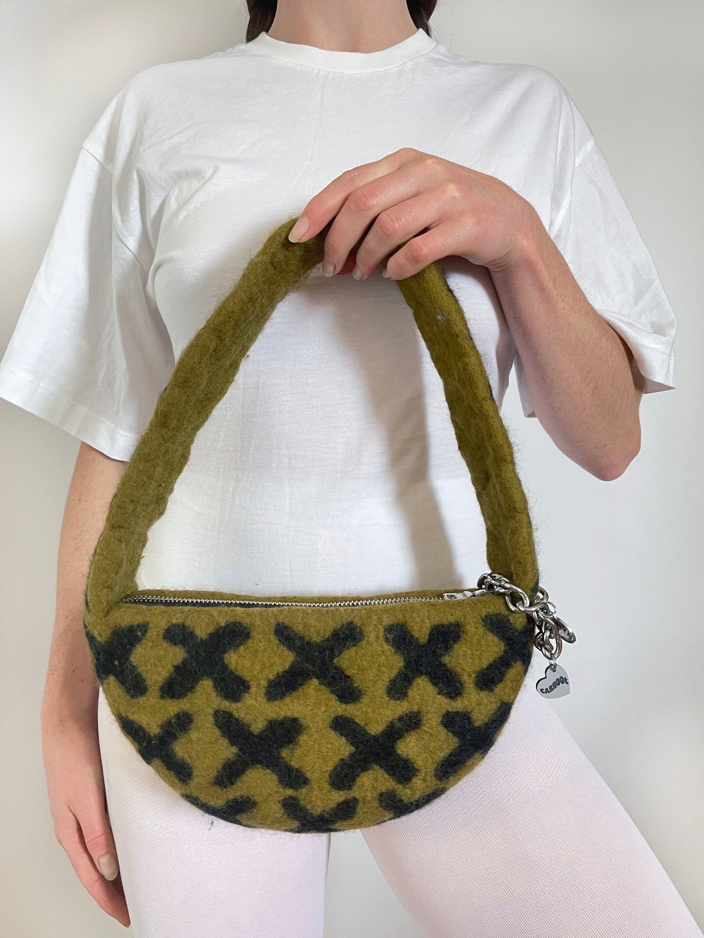 1 of 1 Crescent Kisses Bag - Khaki / Black-Carboot-APOC STORE