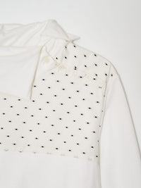 Twisted block Long sleeve 001 _ White-Taekh-APOC STORE