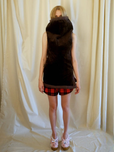 Velour Mini Dress-Polyhedron-APOC STORE