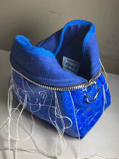 Embroidered Mini Bag Blue-Jetpack Hom(m)e-APOC STORE
