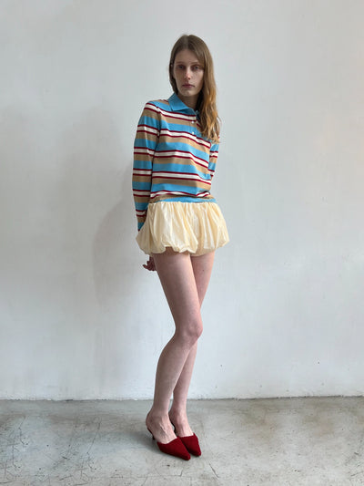 Cotton Knit Polo Long Sleeve-Nastyamasha-APOC STORE