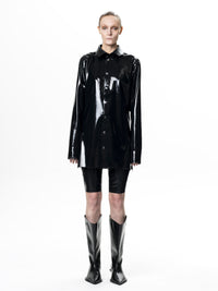 Balck Signature Latex Shirt-harri-APOC STORE