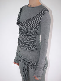 THE STRIPY TOP-Kenza Iatrides-APOC STORE