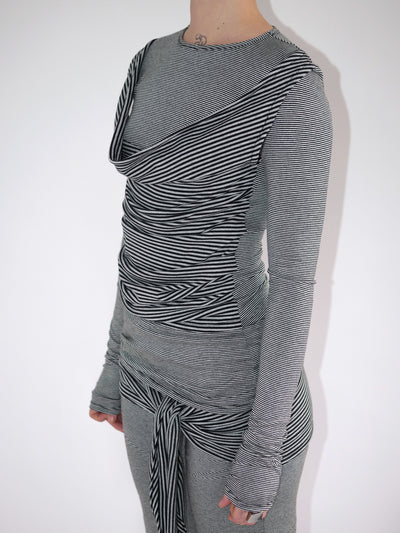 THE STRIPY TOP-Kenza Iatrides-APOC STORE