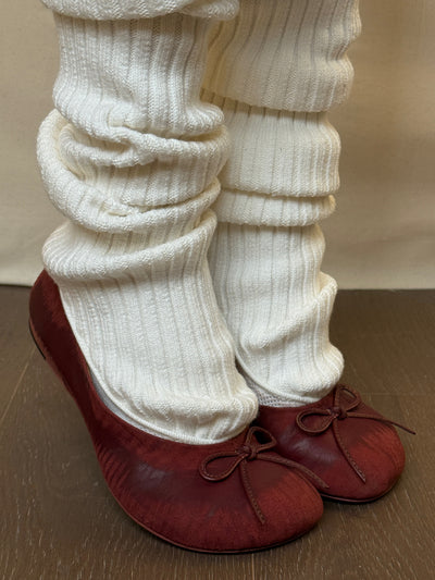 BAGGY BALLET FLATS SCRATCH RED-BHIVE-APOC STORE