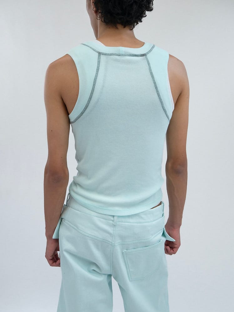Signature Tank Top Celadon Green-René Scheibenbauer-APOC STORE