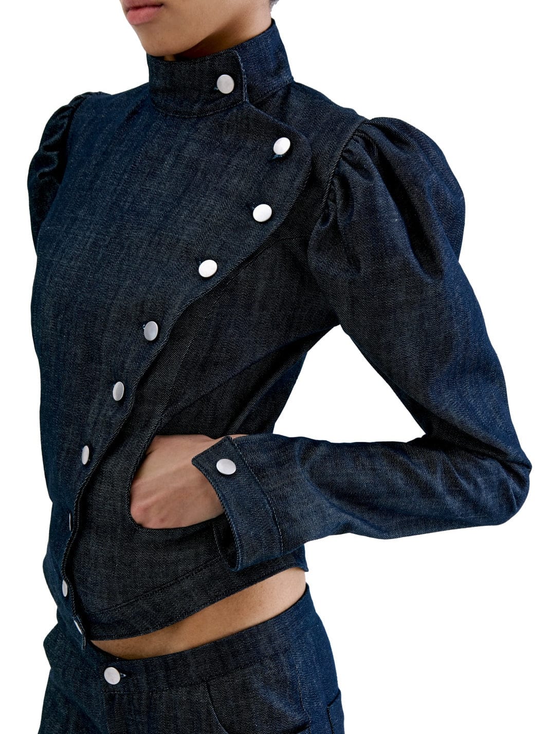 VICTORIAN DENIM JACKET-Clara Colette Miramon-APOC STORE