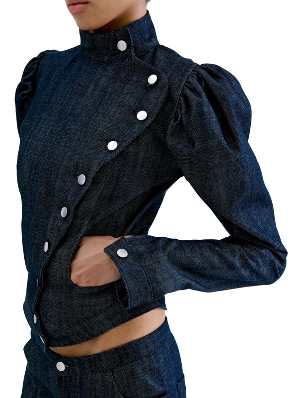 VICTORIAN DENIM JACKET-Clara Colette Miramon-APOC STORE