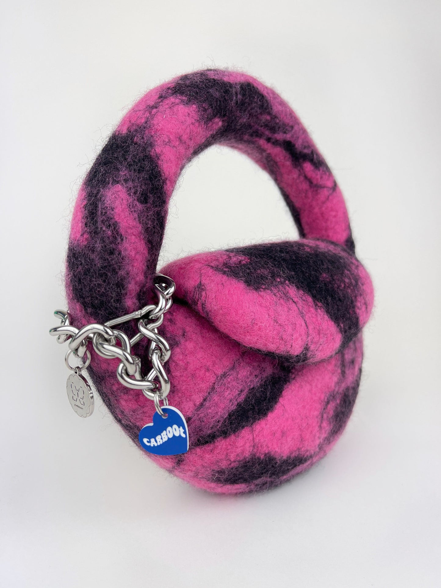 1 of 1 Mini Round Bag - Fuschia / Black-Carboot-APOC STORE