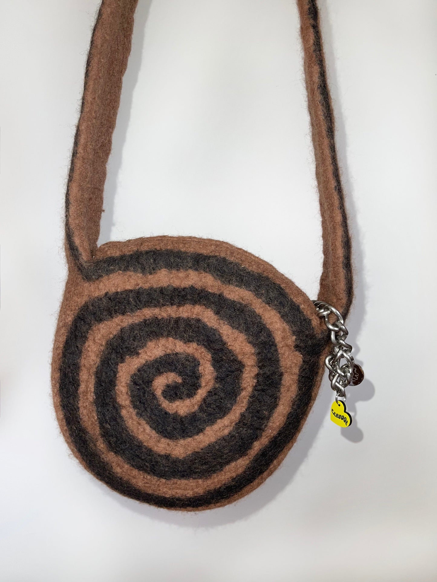 1 of 1 Crossbody Swirl Bag - Choc / Black-Carboot-APOC STORE