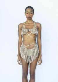 Silver Ring Skirt-JALACONDA-APOC STORE