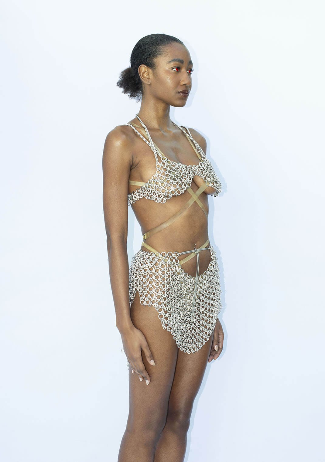 Silver Ring Skirt-JALACONDA-APOC STORE