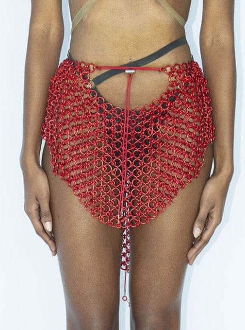 Red Ring Skirt-JALACONDA-APOC STORE