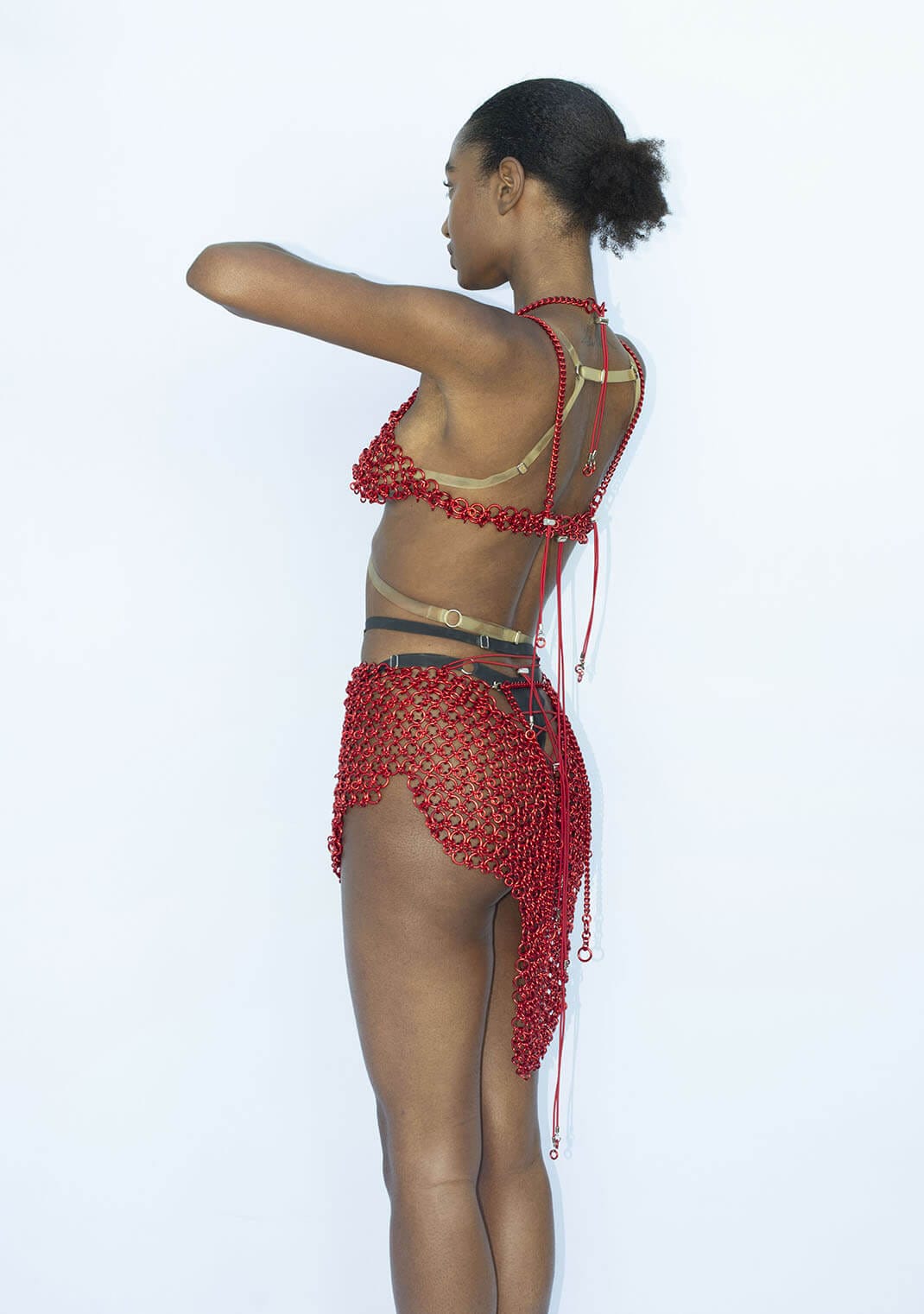 Red Ring Skirt-JALACONDA-APOC STORE