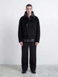 Contour Alpaca Jacket (Dark Umber)-MINKIMHO-APOC STORE