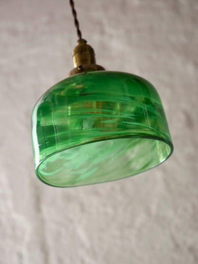 Pendant Lampshade (Green)-Leo Kaspar-APOC STORE