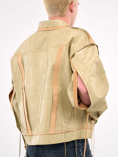 Aztec Clay/Tan Leather Jacket-Jetpack Hom(m)e-APOC STORE