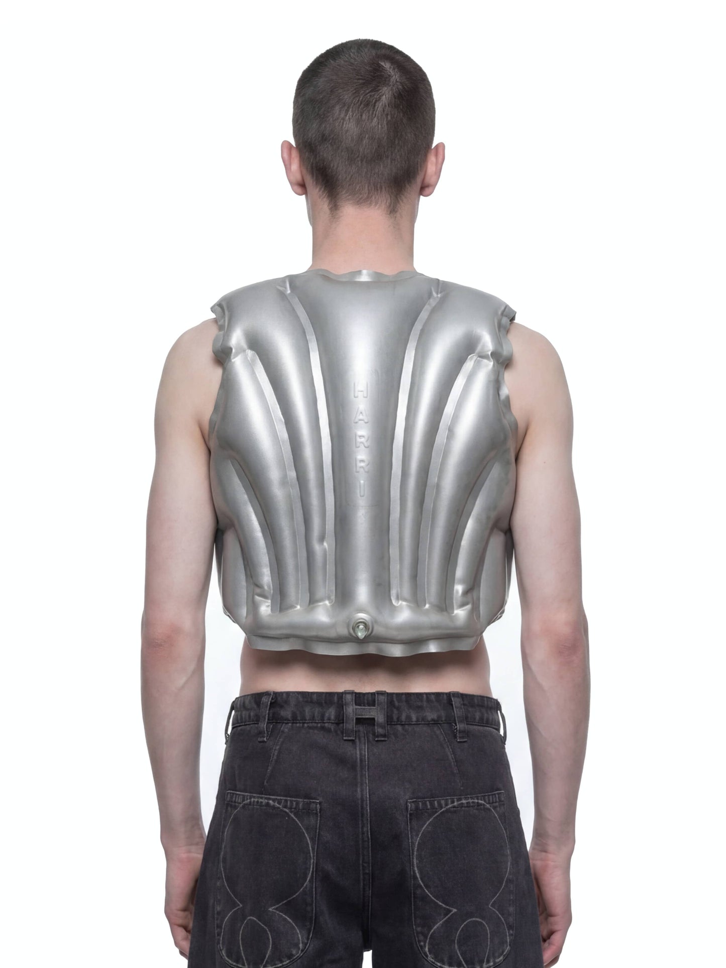 Silver Inflatable Armour Gilet-harri-APOC STORE