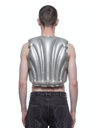 Silver Inflatable Armour Gilet-harri-APOC STORE